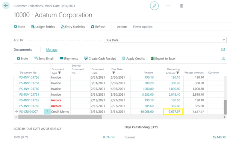 How to Apply Credit Memos to Invoices in Microsoft Dynamics 365 ...