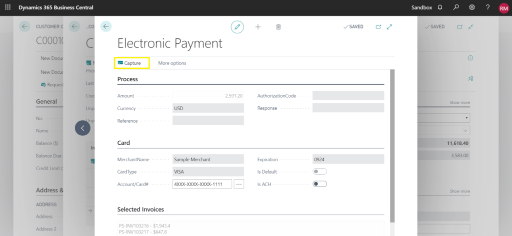 Pay multiple Invoices inside Microsoft Dynamics 365 Business Central