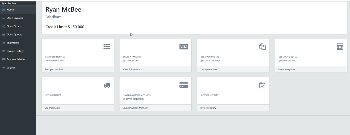 Customer portal for payments and invoice access in Dynamics 365 Business Central