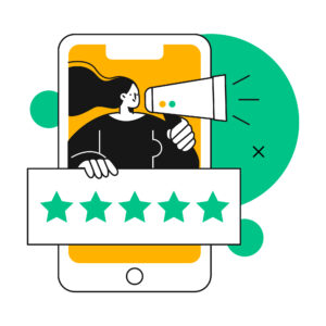 man holding icon of a Word document