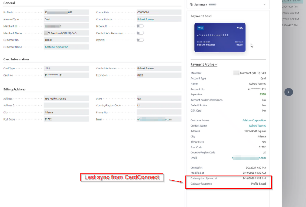 Sync from CardConnect to iPayments