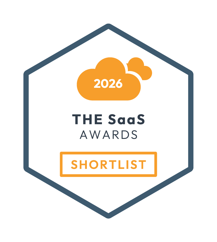 The SaaS awards Shortlist badge for iSolutions